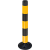<u>Traffic-Line FlexPin Flexible 1000mm Yellow and Black Plastic Post with Base</u>
