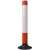 <u>Traffic-Line Self Righting High Visibility Flexible 1000mm Plastic Post with Base</u>