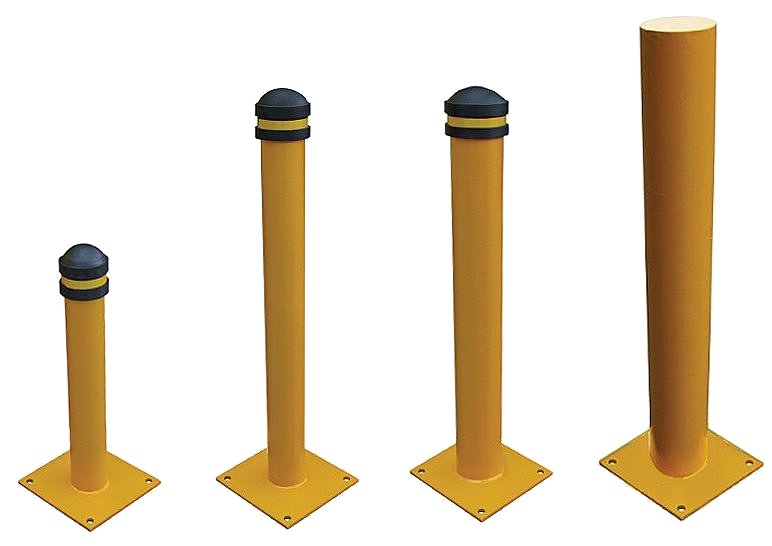 New Bollards Limited Fixed Base Plate Steel Bollards