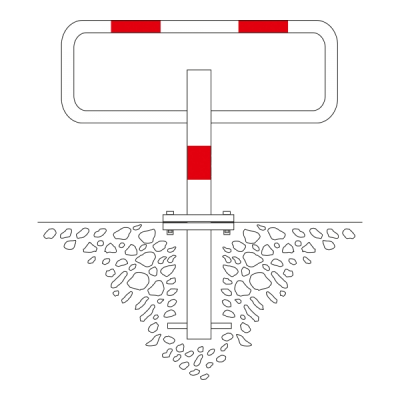 New Bollards Limited Commander Galvanised Sub Surface Fixed Fold Down ...